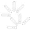 8 Stück Klare Acryl-Winkel Transparent L-förmige Stützbeschläge Dekorative Möbel Schublade Regal Verstärkung