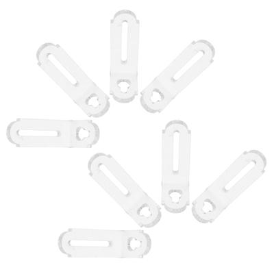 8Pcs Clear Acrylic Corner Braces Transparent L-Shaped Support Hardware Decorative Furniture Drawer Shelf Reinforcement