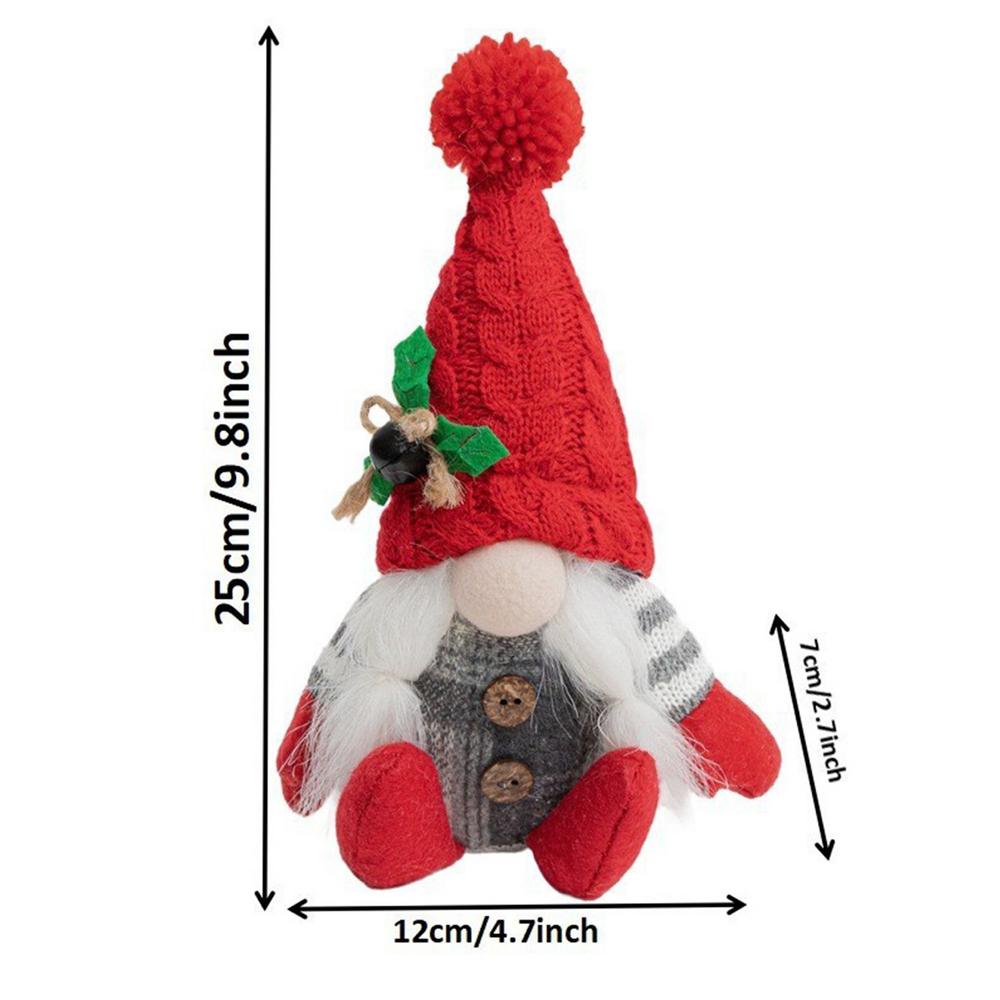 

Плюшевые гномы Рождественские милые гномы Настольное украшение Сидящие гномы Декор гномов Для рождественской вечеринки Дом Кухня Стол красный