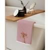 Pink Coquette Bow Leopard Giraffe Kitchen Towels Set of 2, Leopard Giraffe Decor Hand Towels for Bathroom, Pink Dish Tea Towels for Kitchen, Coquette