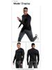 Herren Schnelltrocknendes Elastisches Langarm-Sport-T-Shirt für Laufen und Basketball - Frühling/Herbst.
