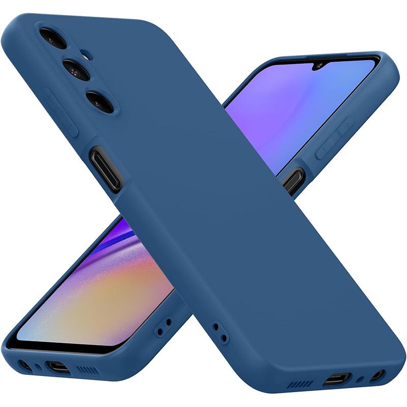 

Жидкий силиконовый чехол для Samsung Galaxy A05 A 05S A05S Жидкий силиконовый чехол, глобальная версия, защитный чехол для камеры всего тела, силиконовый чехол Samsung Galaxy A05s синий