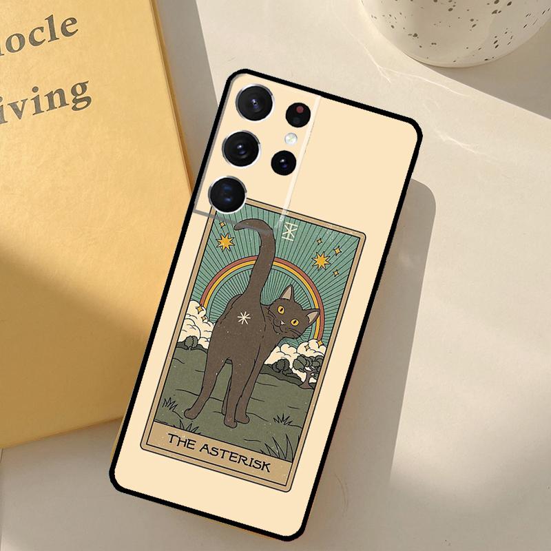 The Empress Tarot Cat Art Print Phone Case For Samsung Galaxy S25 S20 S21 S22 S23 S24 Ultra S9 S10 Plus S25 FE Cover Shell