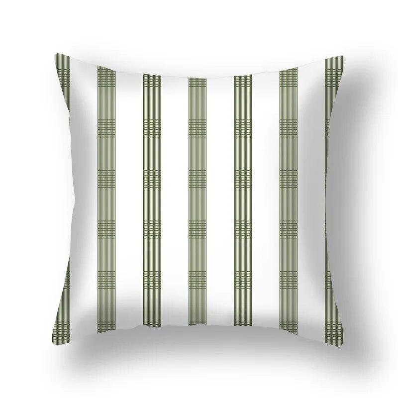 45x45cm Nordic Simple Ins Green Pillowcase Living Room Sofa Office Seat Car Waist Cushion  Cover Home Decoration