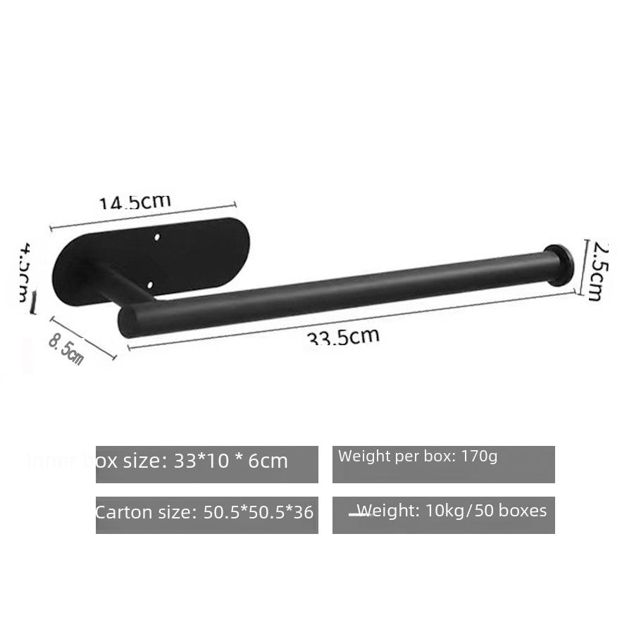 Stainless Steel Dual-Purpose Paper Towel and Plastic Wrap Holder