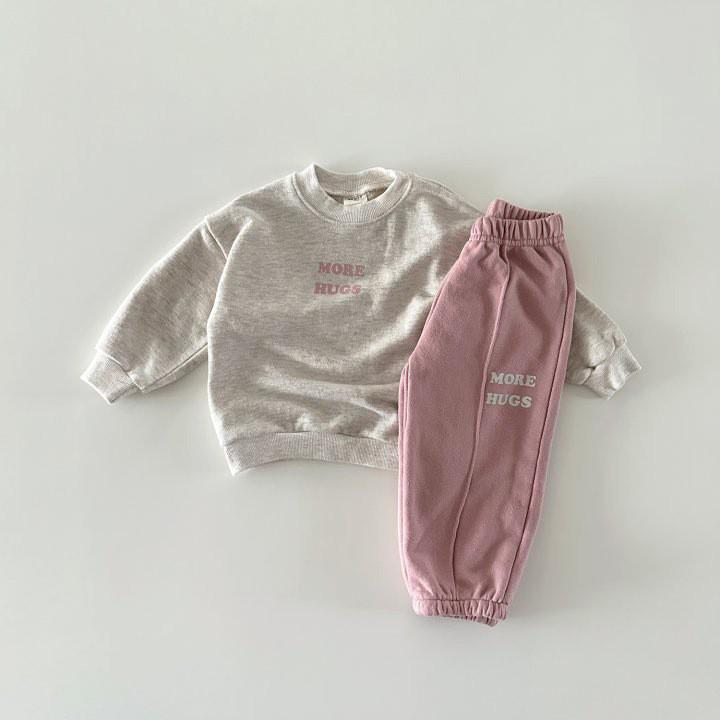 Trendy Color Block Cotton Sweatshirt & Jogger Set for Kids