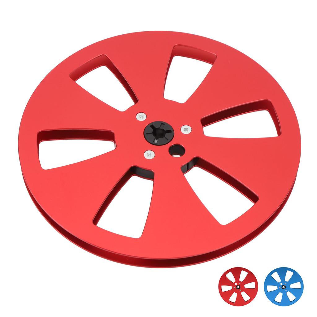 1/4 7 Inch Empty Tape Reel 3 Holes Aluminum Alloy Universal Fit Open Reel Sound Empty Takeup Reel fo