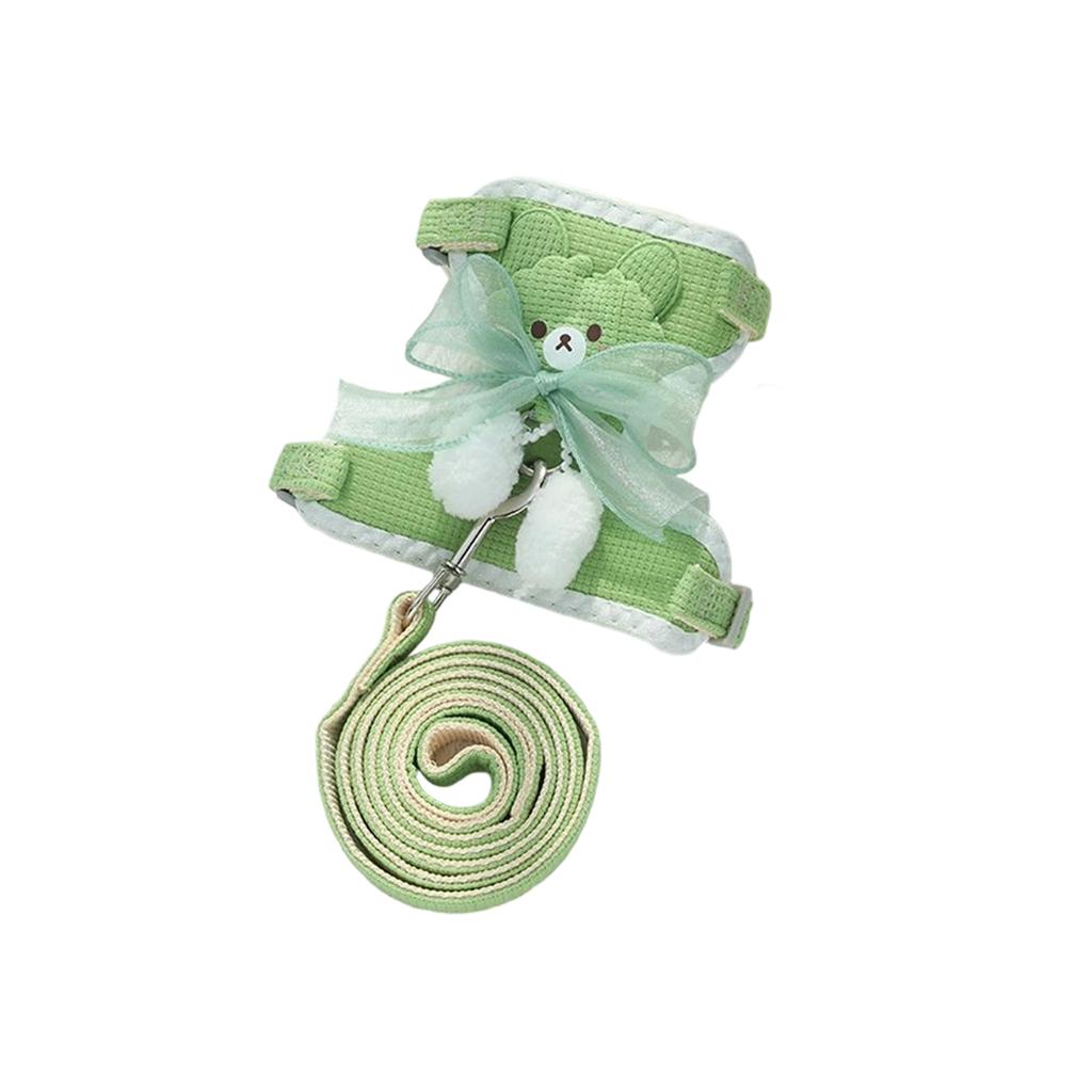 Süßes Haustier- und Leinen-Set für kleine Hunde und Katzen - Verstellbar, ausbruchsicher, stilvolle Spaziergangsausrüstung mit mehreren Farben