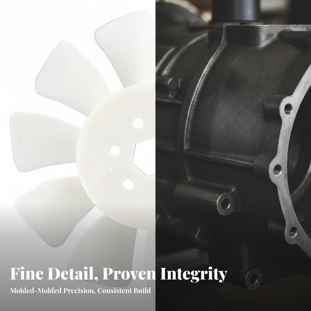 Proper Fit Gearbox Cooling Fan | 15 Cm Overall Diameter, HubMounted Design, Tractor