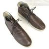 USED/Japan Premium Roos Kanga Roos Leather Chukka Short Boots 40 25.0 Brown Limited Japan