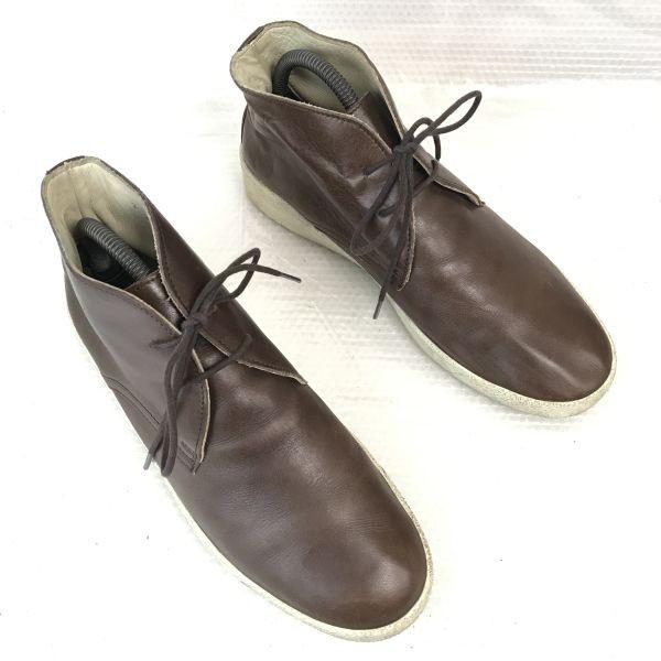USED/Japan Premium Roos Kanga Roos Leather Chukka Short Boots 40 25.0 Brown Limited Japan