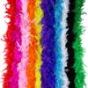 DIY 40G Red Turkey Marabou Feather Boas Trim Scarf 2 Meter Feathers Carnival Costumes Wedding Party Shawl Decoration Plumes