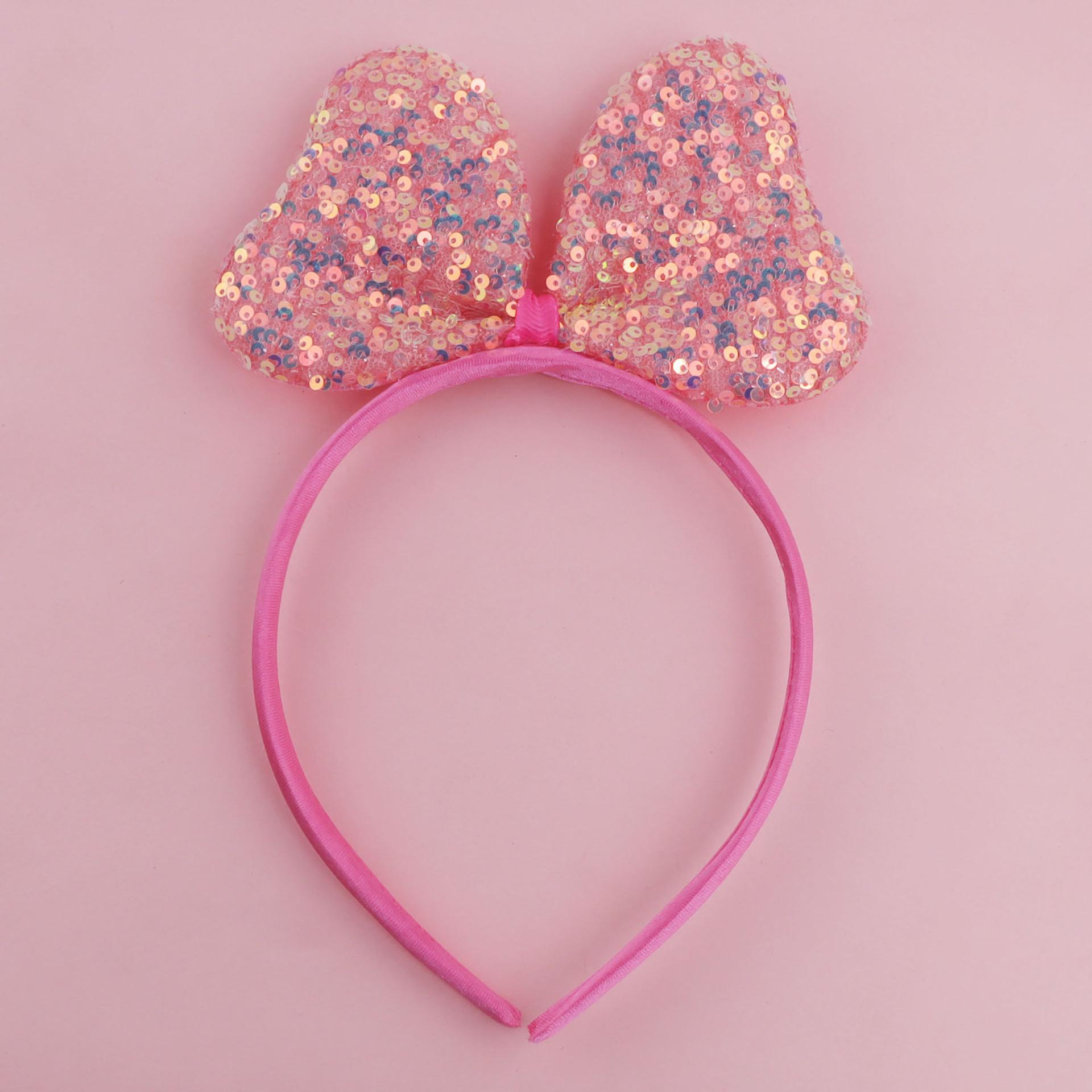 Kid s Colorful Sequin Bow Headband | Cute Mickey-Inspired Birthday Hair Accessory