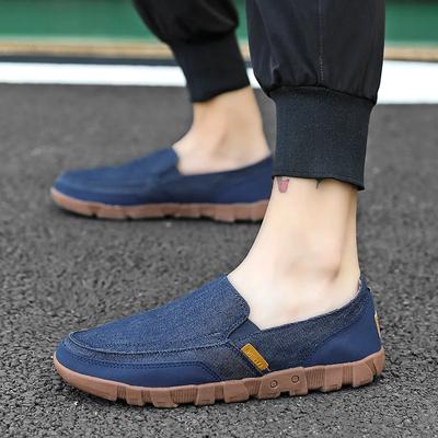 Frühling Herbst Herren Segeltuchschuhe Große Größe rutschfeste Loafer Mokassins Lässige Modeschuhe männliche Lederwohnungen Schuhe