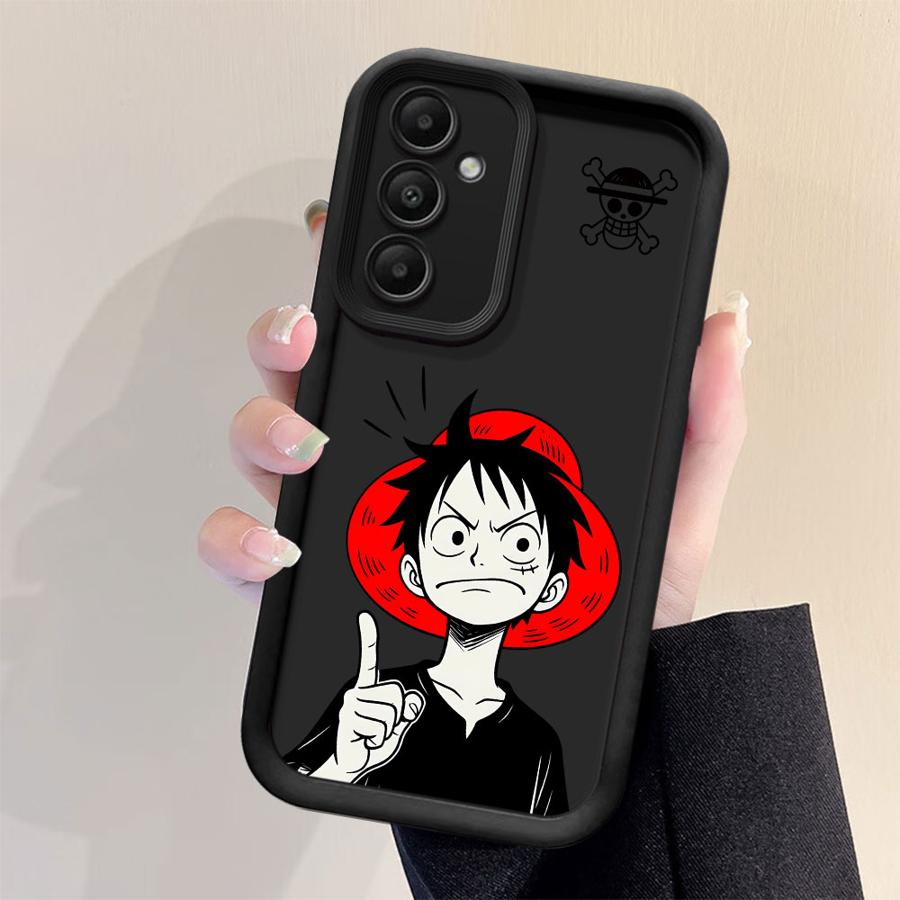 Case for Samsung Galaxy A55 A25 A06 A54 A52 A72 A71 A15 A35 A73 A53 A51 Soft Cover Cute One Piece Luffy