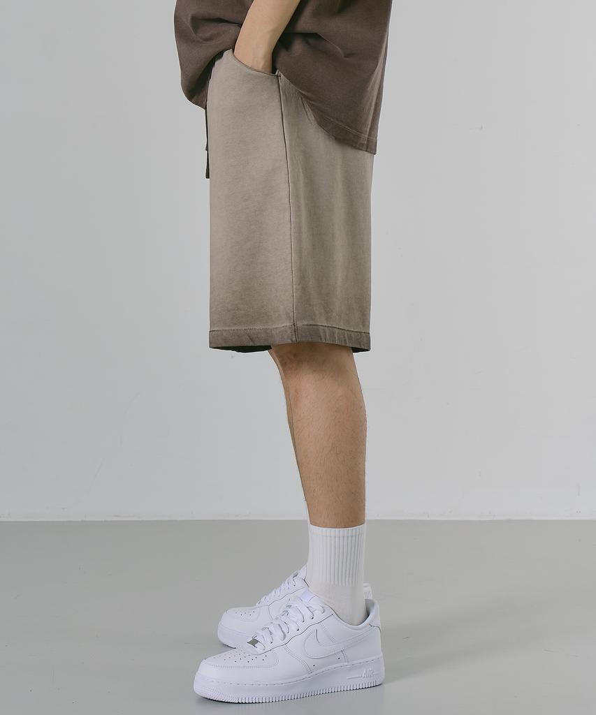 LXT Heavy Weight Pigment Half Sweatpants [Beige]