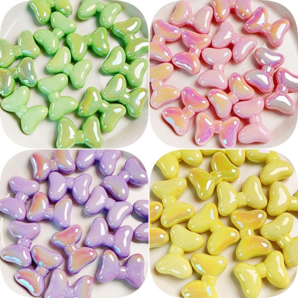 

10pcs Makeing Bracelet Acrylic Bowknot Beads Necklace DIY Jewelry Accessory DIY Jewelry