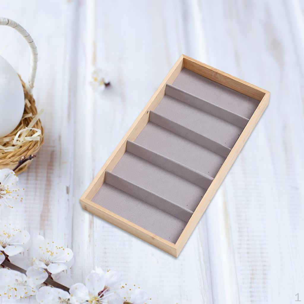 

Поднос для ювелирных изделий для очков, штабелируемый органайзер для солнцезащитных очков, отсек для хранения, держатель 5 Slot