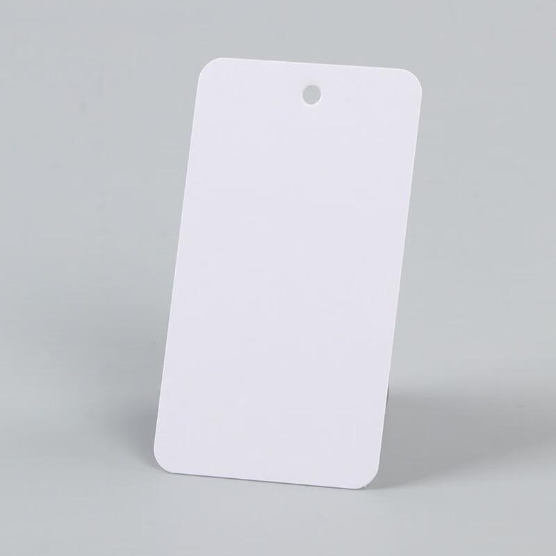 Rectangular White PVC Blank Tags (200 Sheets)