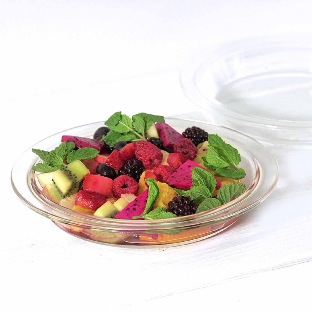 Hario Made In Japan Heat-resistant Glass Pie Dish 400ml BUONO Kitchen HPZ-40-BK Clear