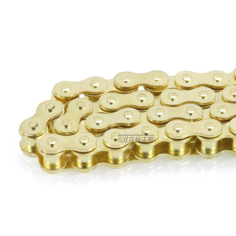 Gold Chain for Off-Road ATV, Beach Buggy, and Racing Car 420 420 Chain (96 Links)