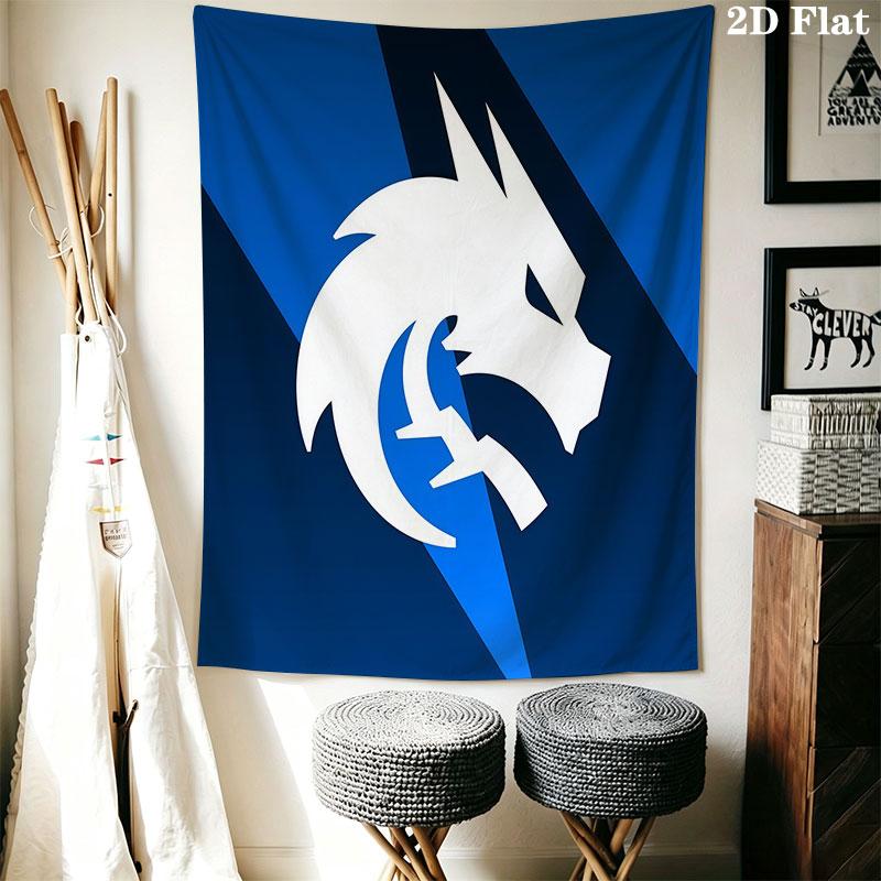 Team Spirit Wall Hanging Printed Fabric Blanket Decorative Tapestries for Bedroom Living Room Home Decor