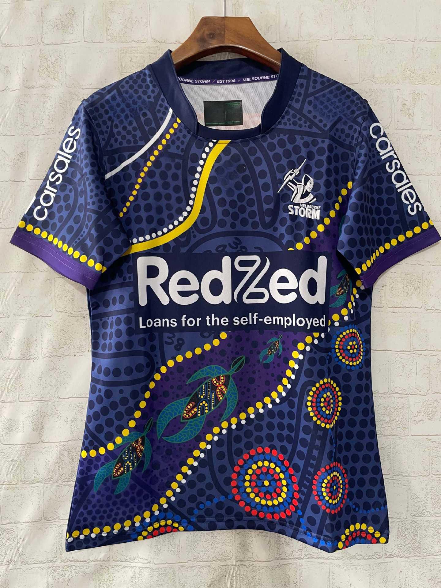 Melbourne Indigenous Edition 2025 Men s Short Sleeve Rugby Jersey L