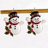 Charming Snowman Pearl Earrings: Elegant, Fashionable Beaded Tassel Studs for Women