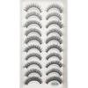 20 Style 10 Pairs Natural 3d Mink Lashes Soft False Eyelashes Cross Messy Dense Eye Lashes Extension Makeup Faux Cils Maquillaje