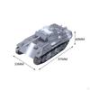 1/72 Tank Model Puzzle Miniature Building Kits DIY Assemble Tabletop Decor Collectible Battle