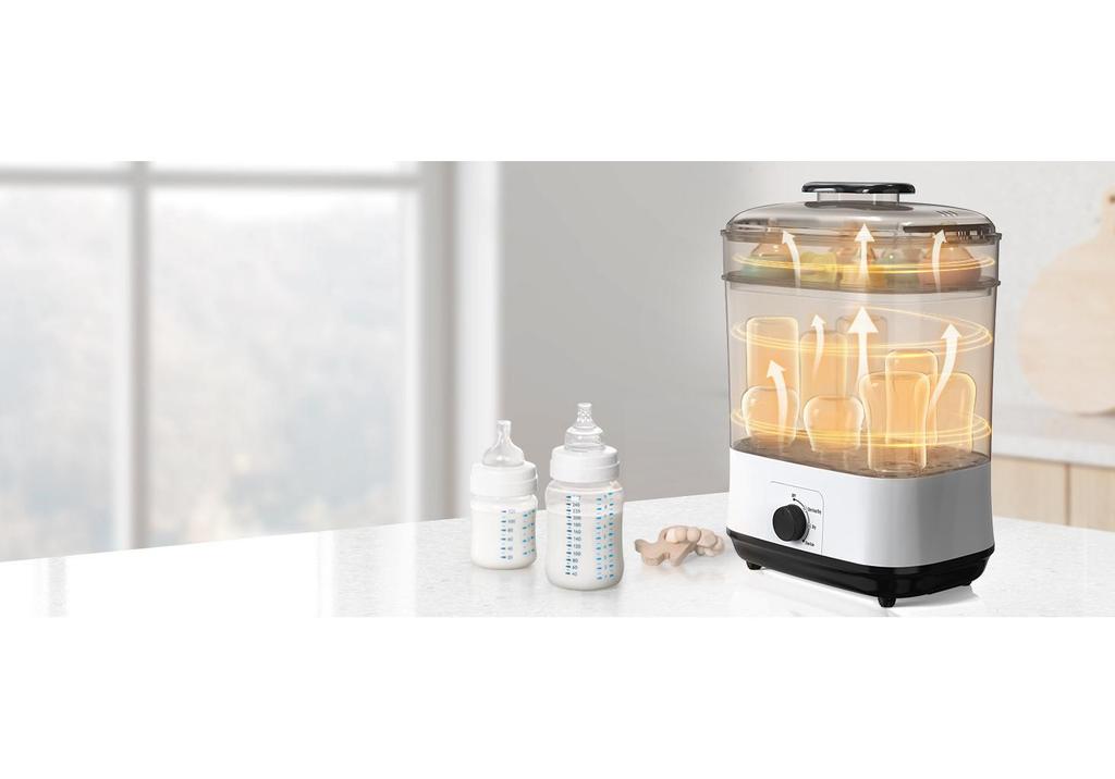 2-in-1 Baby Bottle Sterilizer & Dryer - Large Capacity