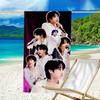 Proof Beach Towel with a Kpop BTS Jeon Jung Kook Jk JIMIN Star Pattern - Soft,absorbent,quick-drying,machine Washable - Perfect for Swimming,camping,b