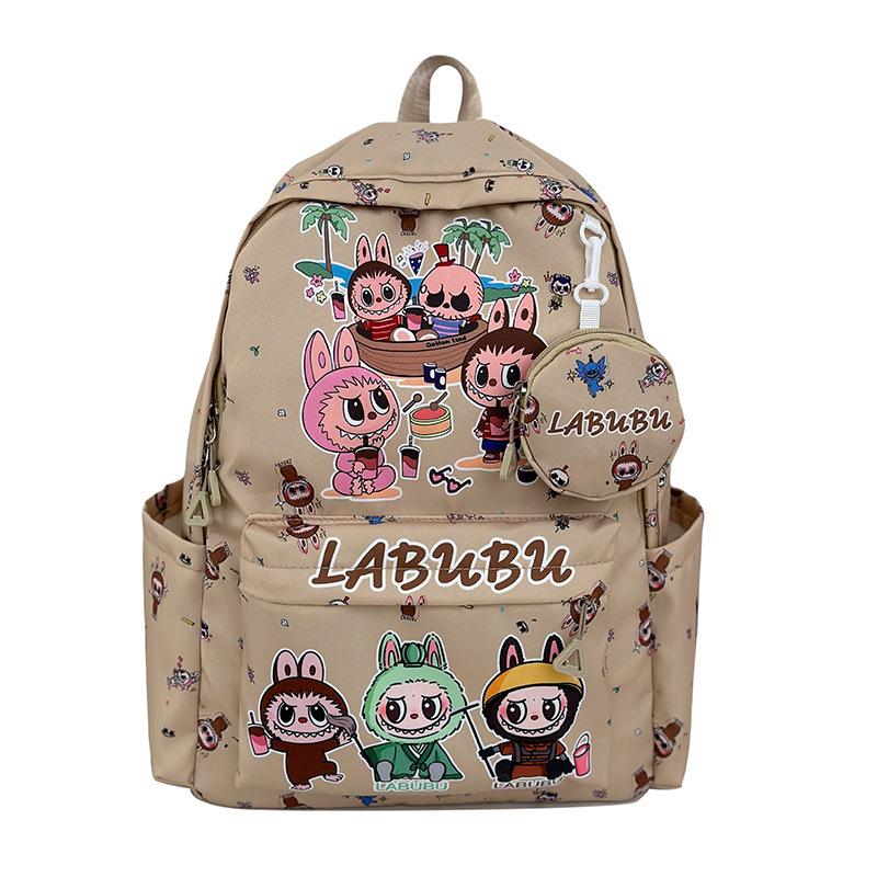 Schoolbag1011 new cartoon printed backpack childlike girl heart student large capacity class storage bag casual backpack