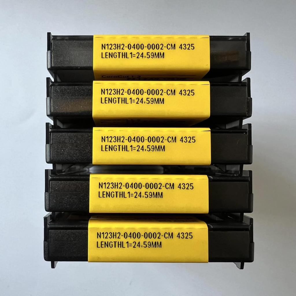 Original Sandvik / N123H2-0400-0002-CM 4325 /CNC CARBIDE Tool Blade 10 Pcs