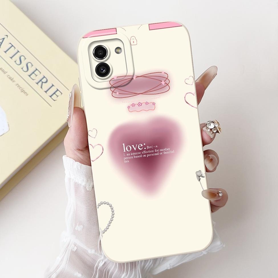 For Samsung Galaxy A03 Case Cover Luxury Fashion Flower Kawaii Cute Shockproof Phone Case For Samsung SM-A035F SM-A035M SM-A035G