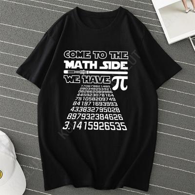 Come To The Math Side We Have Pie Shirt Pi Day Teacher Gift T-Shirt Summer T-shirts Clothes Graphic Tshirts Men T Shirt T-shirts