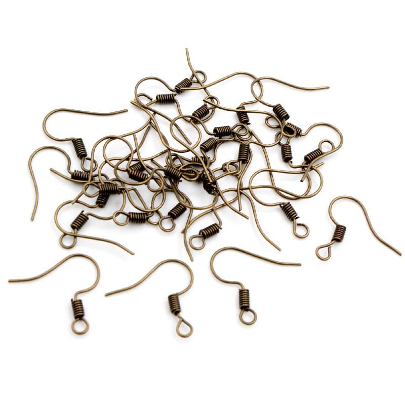 20x17mm 100pcs/lot DIY Earring Findings Earrings Clasps Hooks Fittings DIY Jewelry Making Accessories Iron Hook Earwire Jewelry