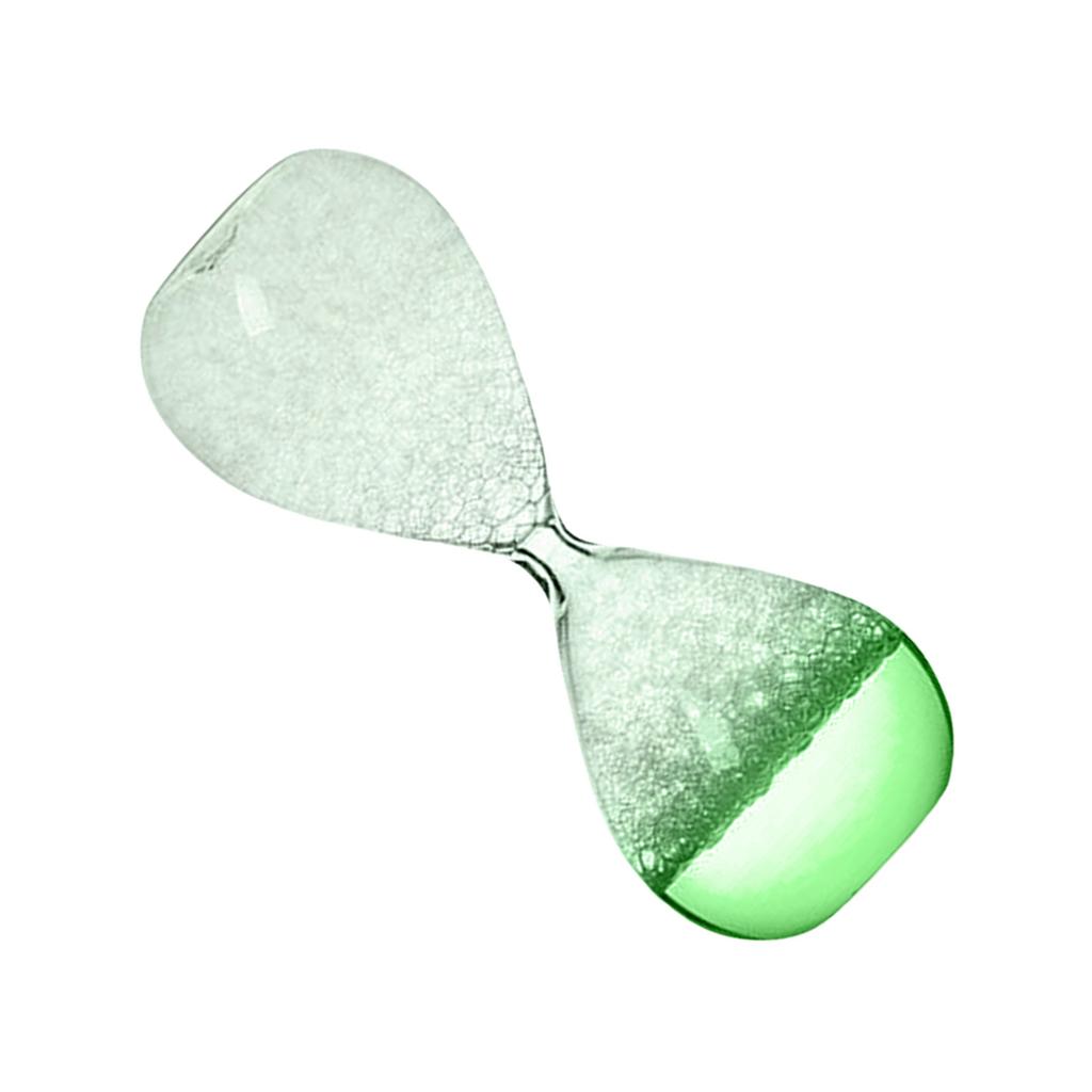 Elegant Glass Hourglass with Flowing Bubbles Nighttime Glow Decorative Timer for Living Room
