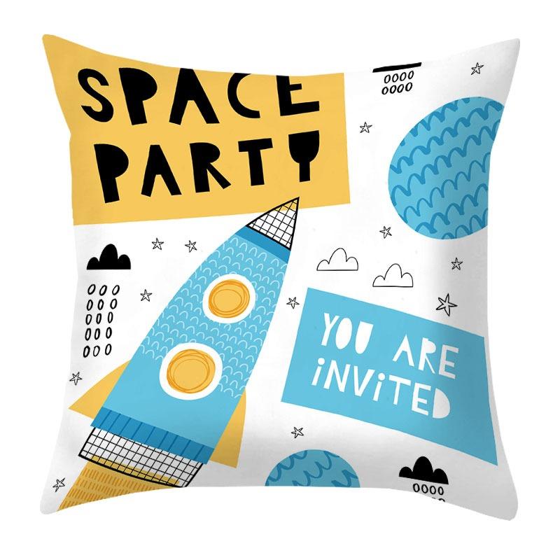Space Alien UFO Pillowcase Dormitory Decoration Office Living Room Sofa Home Pillowcase