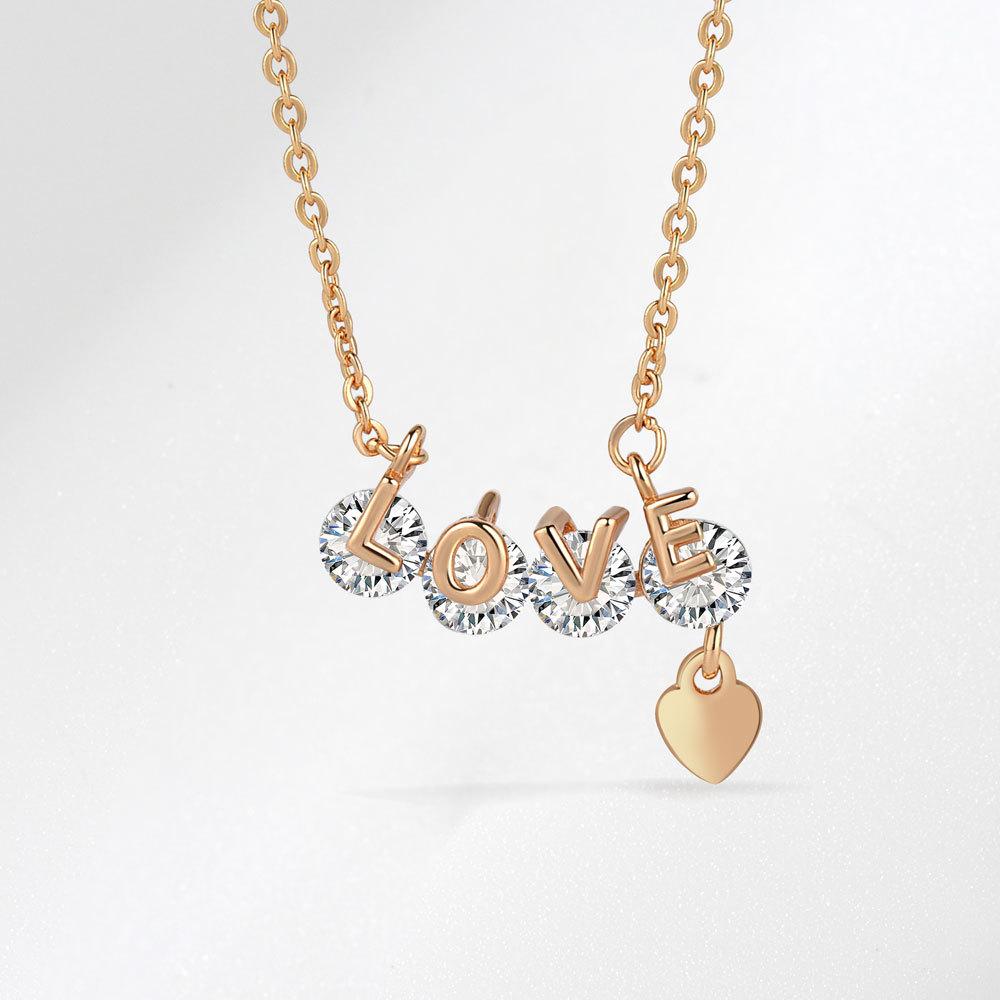 

Lindon женское ожерелье кулон медный сплав циркон для женщин свадебная вечеринка модный подарок розового золота