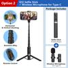 Bluetooth Wireless Handheld Selfie Stick Tripod Extendable Monopod with Remote for Huawei iPhone 13 Pro Max Xiaomi Phone Live 7