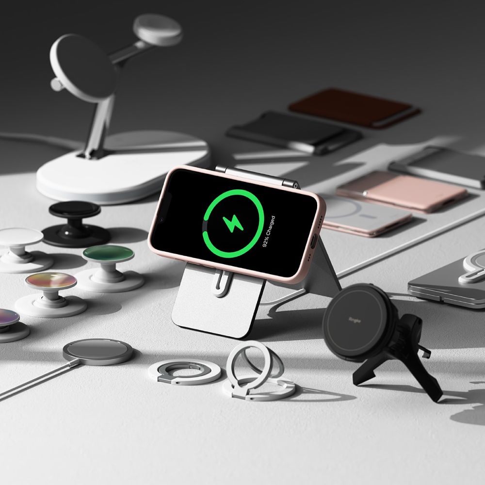 Ringke Silicone Magnetic Magsafe Iphone 16E Pink Sand