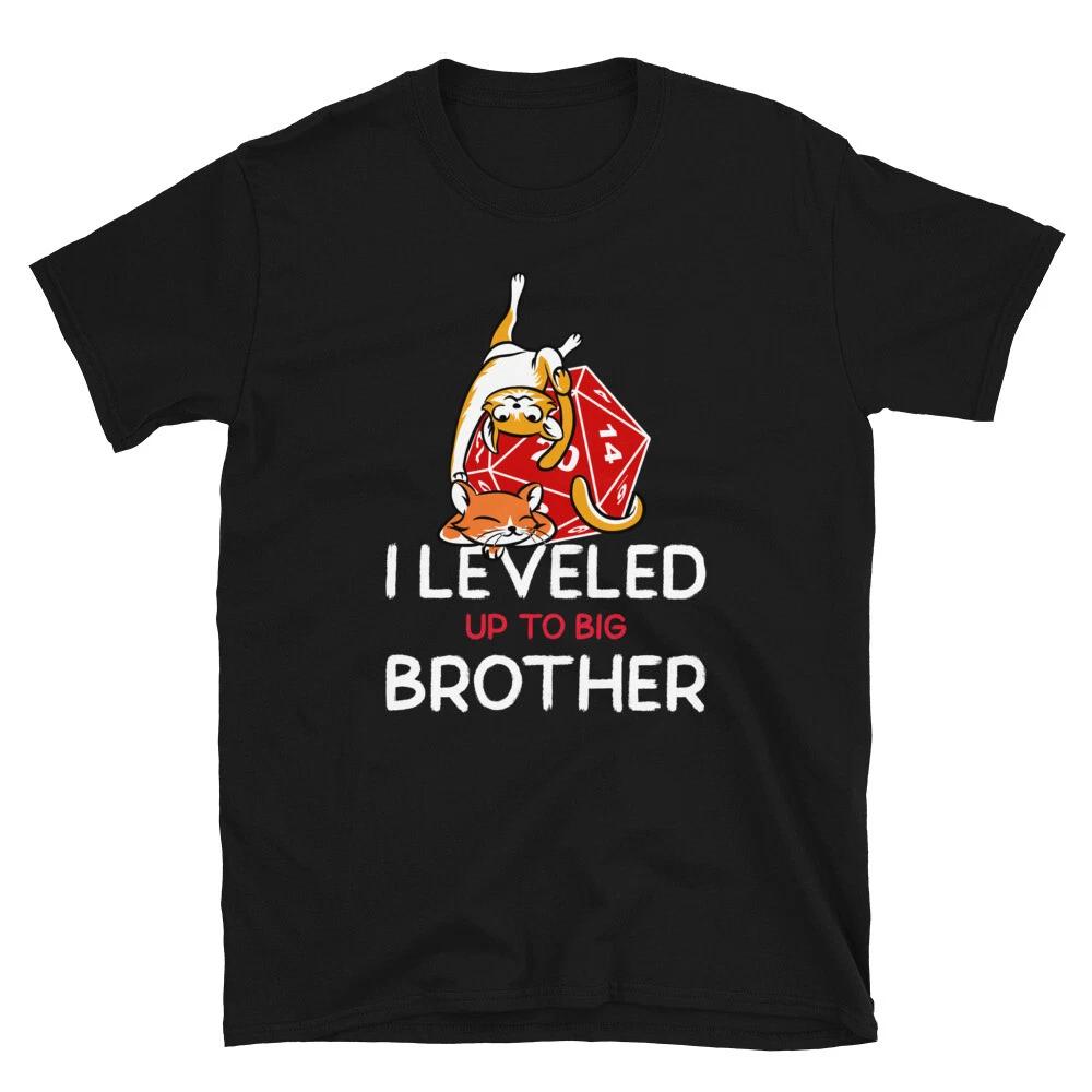 I leveled up to Big Bro! Gamer new brother T-shirt 3XL