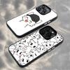 Süße B-Boy Kisser Cartoon Handyhülle Für iPhone 16,15,14,13,12,11,Mini,Pro,MAX,plus,Schwarz Matt Stoßfeste Hülle