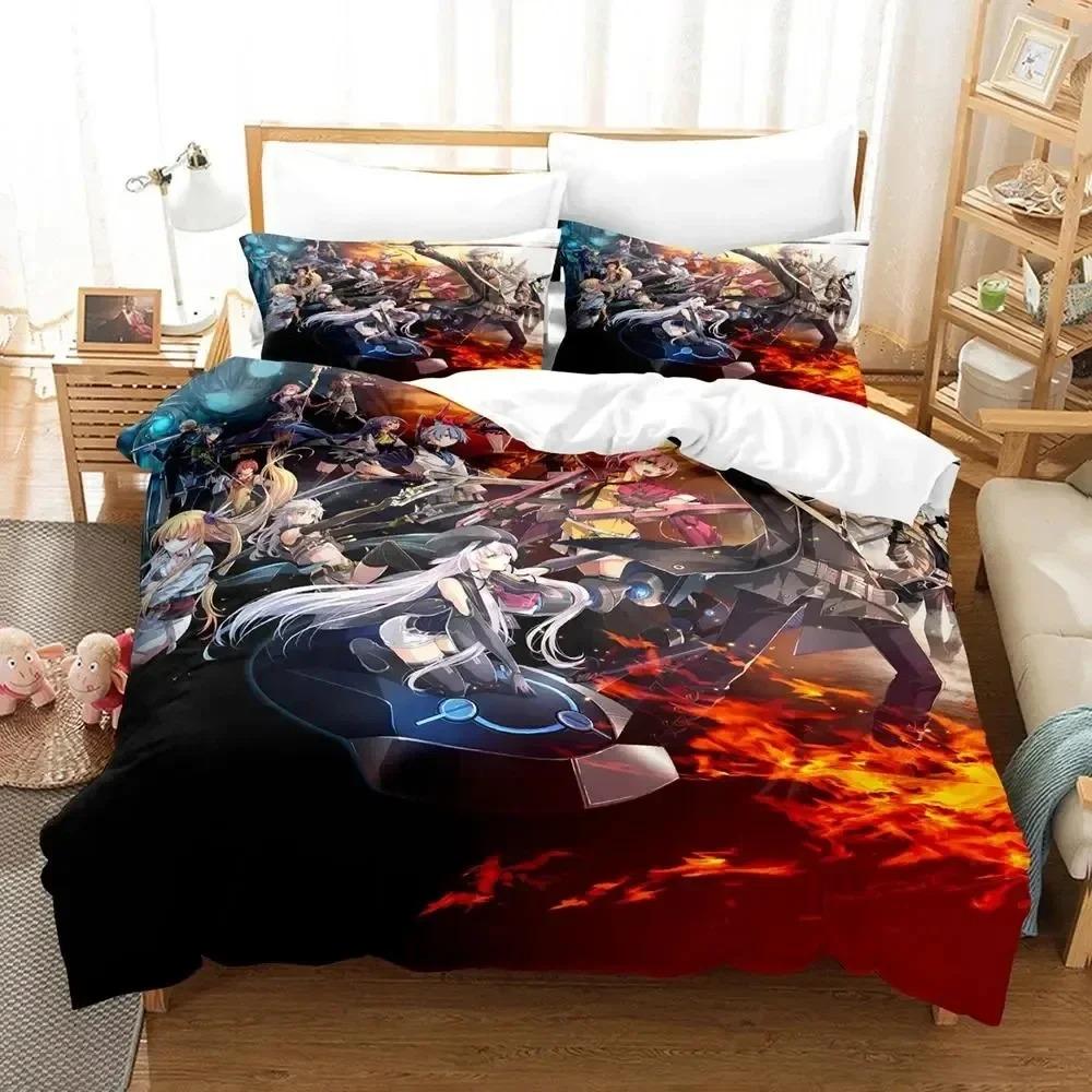 Anime Legend of Heroes Sängklädesset Påslakan Sängset Täcke Örngott Täcke king Queen Size Pojkar Vuxen Sängklädesset