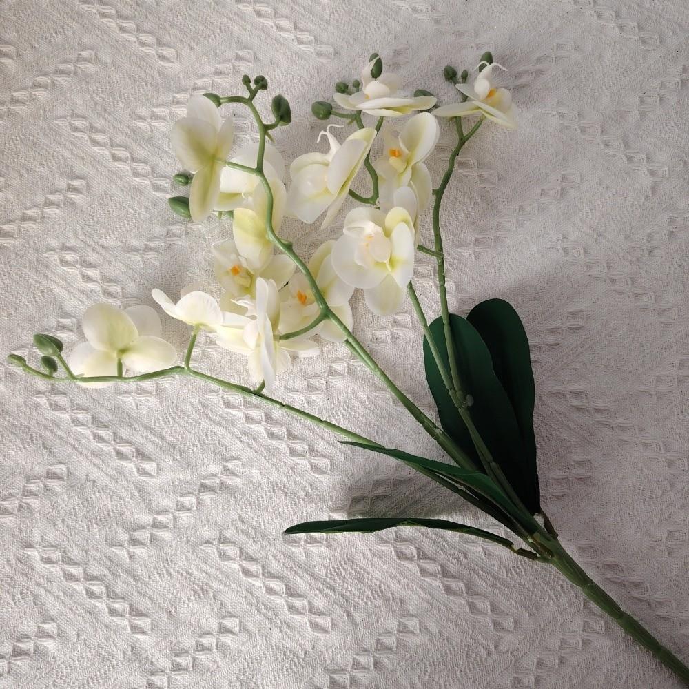 15 Heads Artificial Phalaenopsis Bouquet Photography Props Wedding Fake Flower  Wedding Decoration