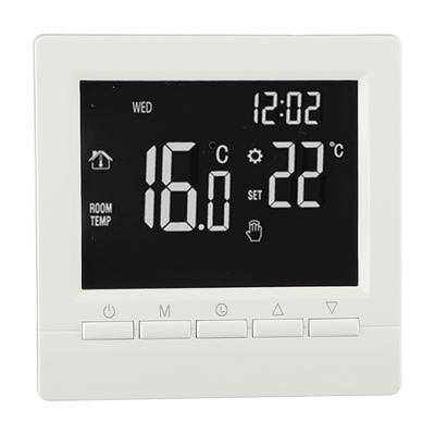 Room Thermostat Digital Programmable Temperature Controller with LCD Display for Wired Boiler Heating System Anti Freeze Feature