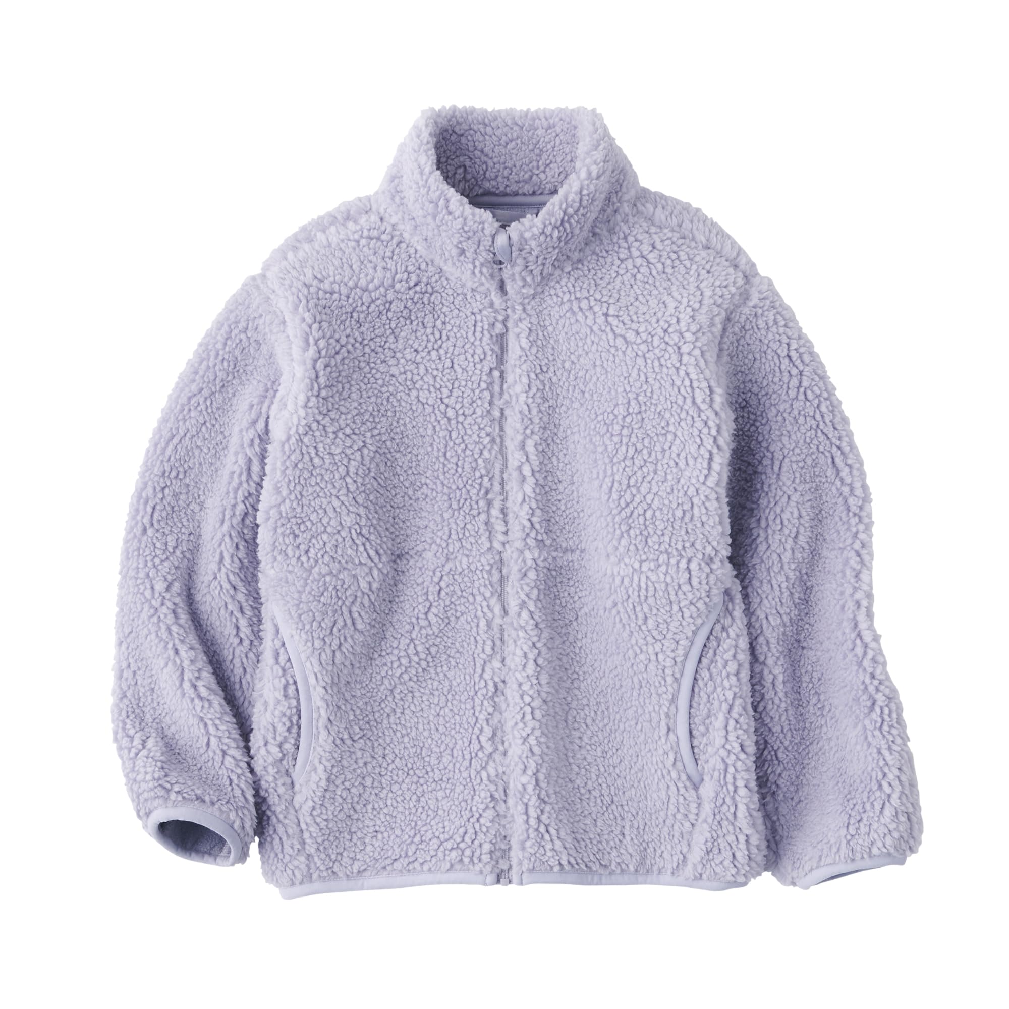 

MUJI Boa Fleece Size 140 Kids Jacket, Unisex, Lavender, (CB1KMA4A)