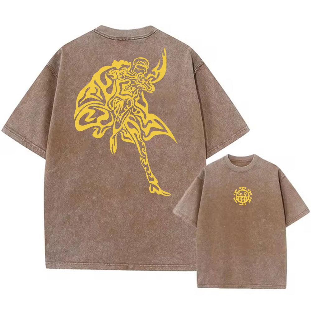 Men Streetwear T-Shirt Retro Vintage Washed Graphic T Shirt Men Harajuku Cotton Short Sleeve Tshirt Tops