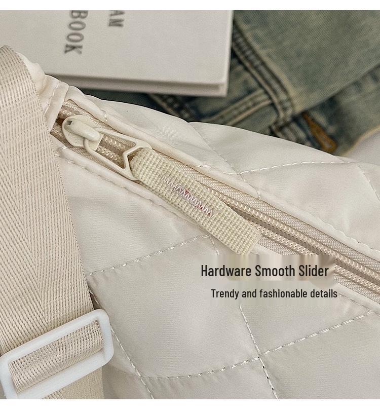 Autumn/Winter 2025 Large Casual Nylon Dumpling Bag - Versatile Crossbody & Single Shoulder Commute Tote for Women.